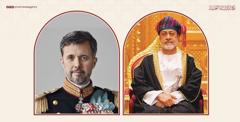 جلالة السُّلطان المعظم يهنئ ملك الدنمارك بمناسبة توليه عرش المملكة