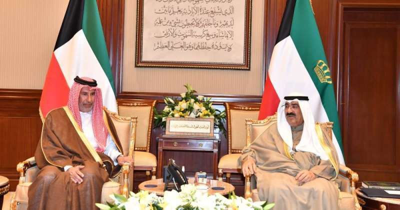 سمو الأمير يستقبل الشيخ حمد بن جاسم بن جبر آل ثاني وأبناءه