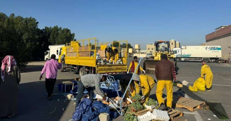 إزالة سوق عشوائي في «العبدلي»