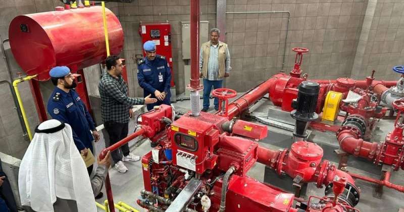 «الإطفاء» تفقدت مشروع استاد جابر المبارك للتأكد من تنفيذ الاشتراطات الوقائية