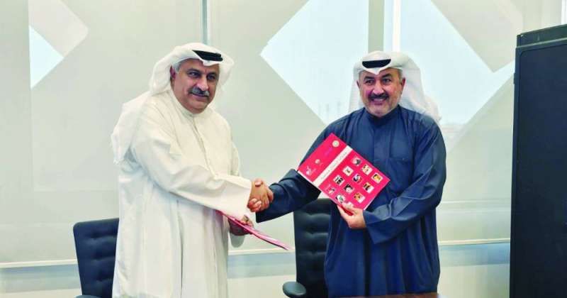 الكندري والشطي عقب توقيع البروتوكول