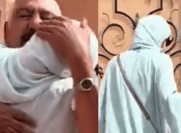 فتاة سعودية تفاجئ أهلها بعودتها علي حين غفلة وبدون علمهم من السفر «دموع وبكاء لا ينتهي»