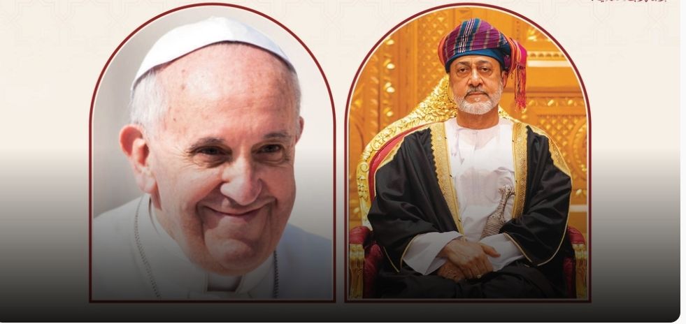 جلالة السلطان المعظم يهنئ قداسة البابا فرنسيس