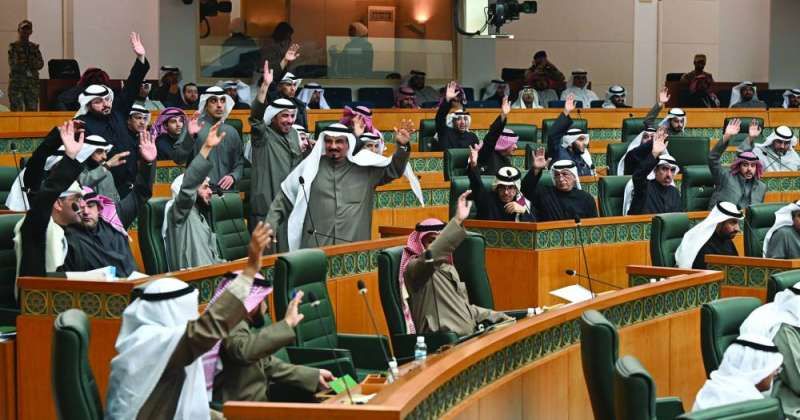 من جلسة المجلس الأسبوع الماضي
