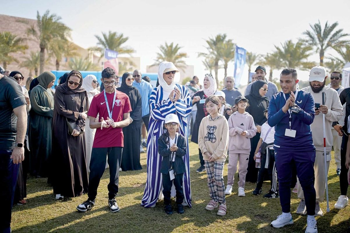 صاحبة السمو تحضر فعاليات  اليوم الرياضي بمؤسسة قطر