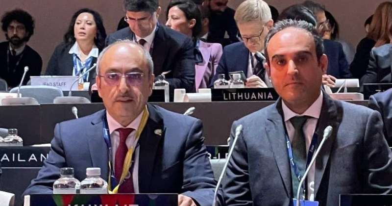 وليد البحر مُمثّلاً الكويت في اجتماع روما