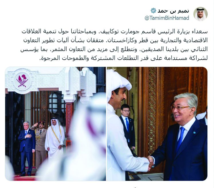 سموه عبر منصة «إكس»: تطوير التعاون بين بلدينا الصديقين