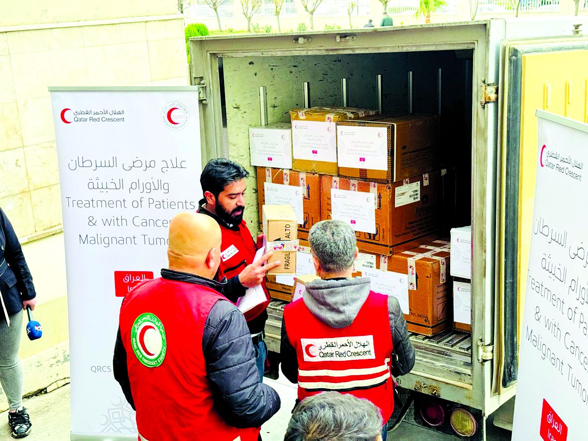الهلال القطري يعالج مرضى السرطان والأورام في العراق