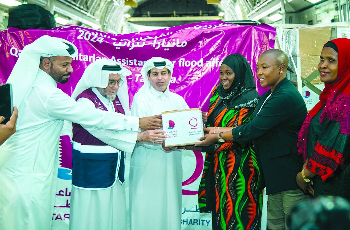 قطر الخيرية توزع مساعدات إغاثية لمتضرري فيضانات تنزانيا