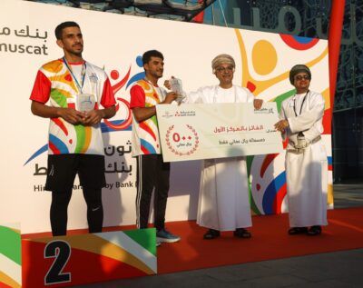 تنظيم ” ماراثون همم من بنك مسقط ” وتتويج الفائزين بالمراكز الأولى