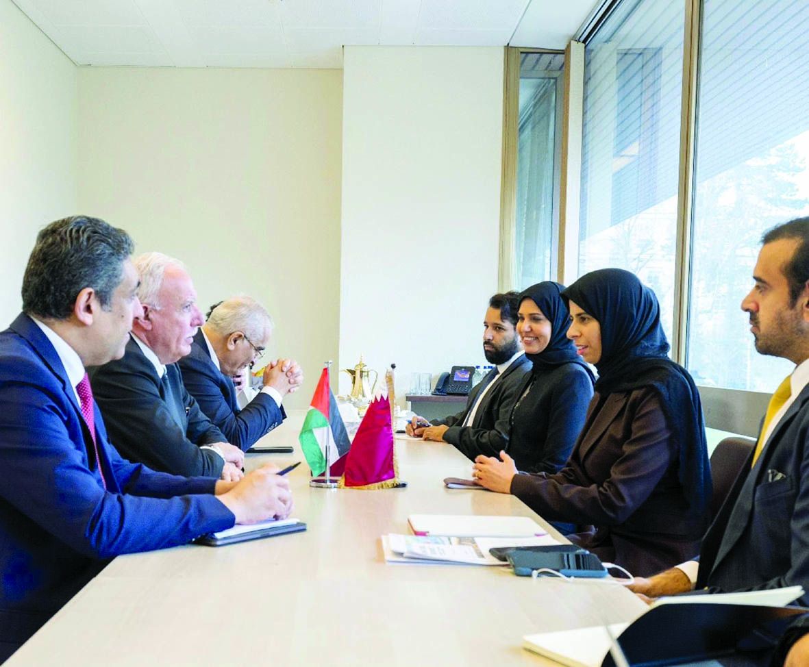 لولوة الخاطر تبحث تطورات غزة  مع وزيري خارجية الكويت وفلسطين