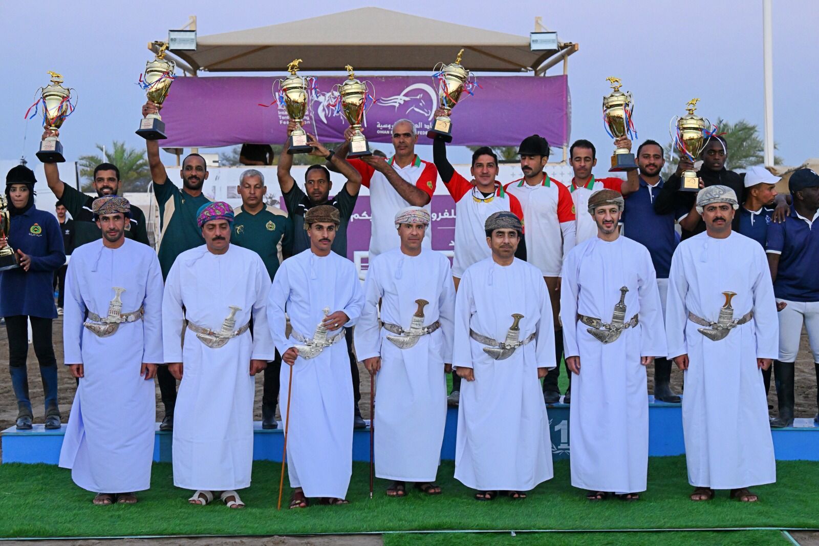 اتحاد الفروسية والسباق يسدل موسم التقاط الاوتاد بحضور أعضاء الاتحاد الدولي