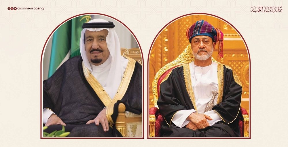 جلالةُ السُّلطان المعظم يتلقّى برقيّة شكر جوابيّة من خادم الحرمين الشريفين