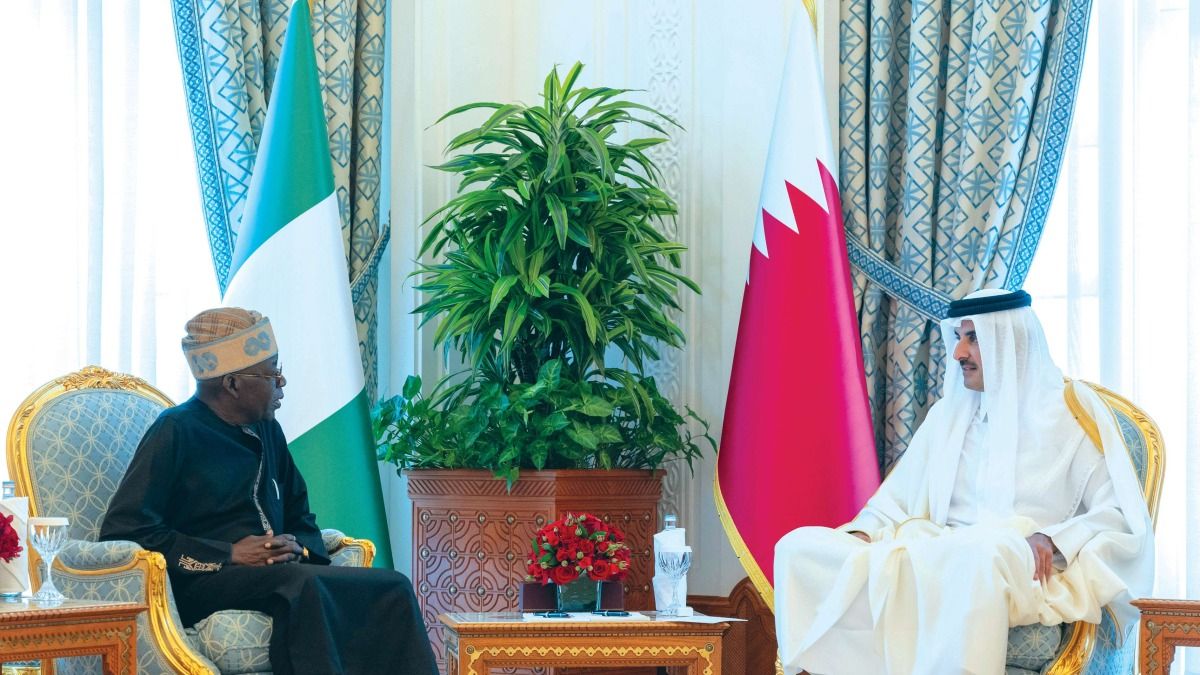 صاحب السمو ورئيس نيجيريا يعززان العلاقات