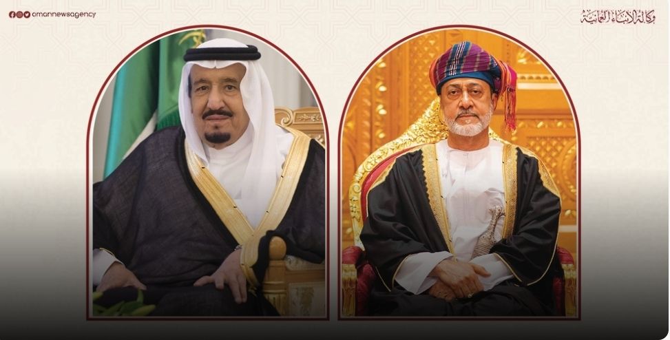 جلالةُ السُّلطان المعظم يتلقّى برقيّة شكر جوابيّة من خادم الحرمين الشريفين