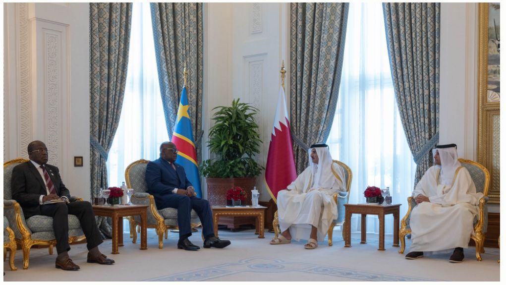 سمو الأمير ورئيس الكونغو يعقدان جلسة مباحثات رسمية