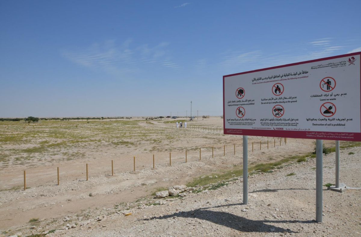 وزارة البيئة تطلق مشروع إعادة تأهيل البر القطري لحماية الغطاء النباتي ومكافحة التصحر