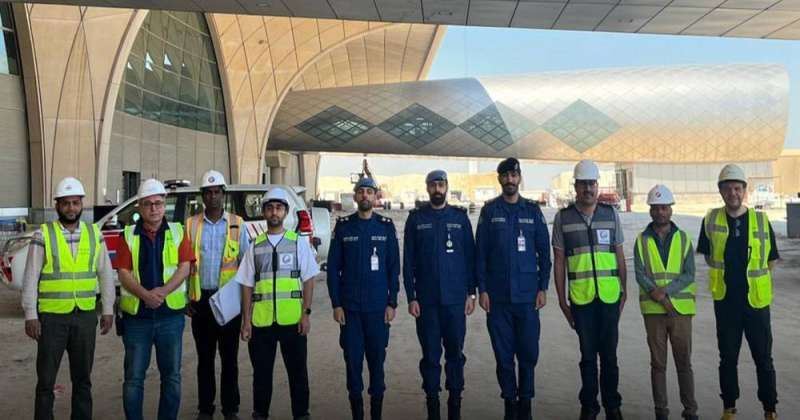 «الإطفاء» تفتتح مكتبا في مشروع المطار الجديد «T2»