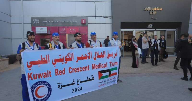 دخول أول وفد طبي كويتي إلى قطاع غزة منذ اندلاع العدوان الإسرائيلي