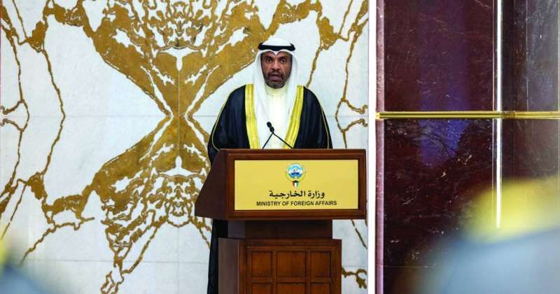 اليحيا للملحقين الديبلوماسيين: ضعوا اسم الكويت نصب أعينكم