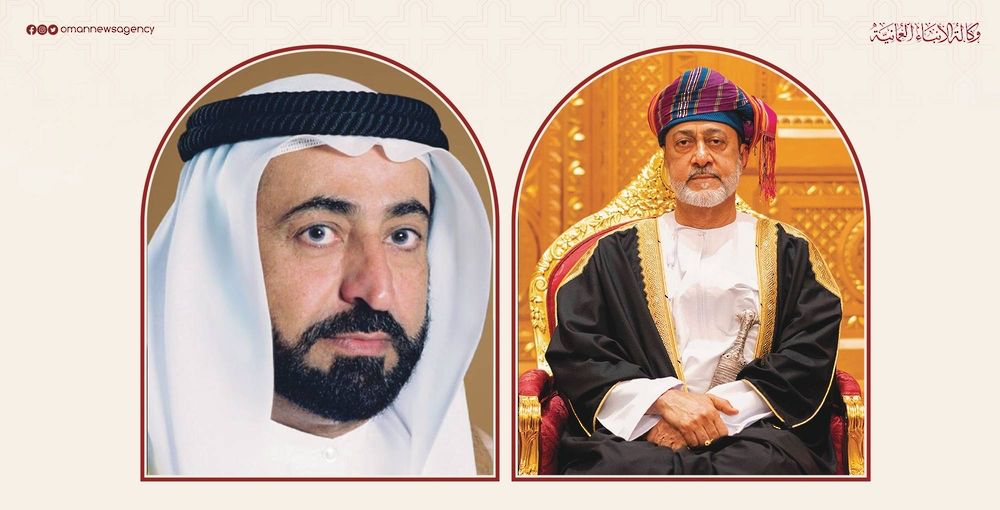 جلالة السُّلطان المعظّم يُعزي حاكم إمارة الشارقة