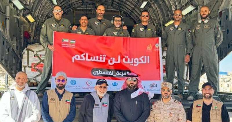 الطائرة الـ49 من الجسر الجوي الكويتي تصل مطار «ماركا» العسكري