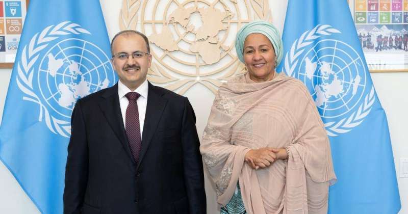 وزير الشؤون الاجتماعية وشؤون الأسرة والطفولة مع نائبة الأمين العام للأمم المتحدة