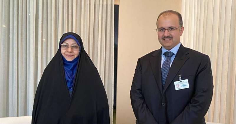 الشيخ فراس الصباح مع أنسية خزعلي
