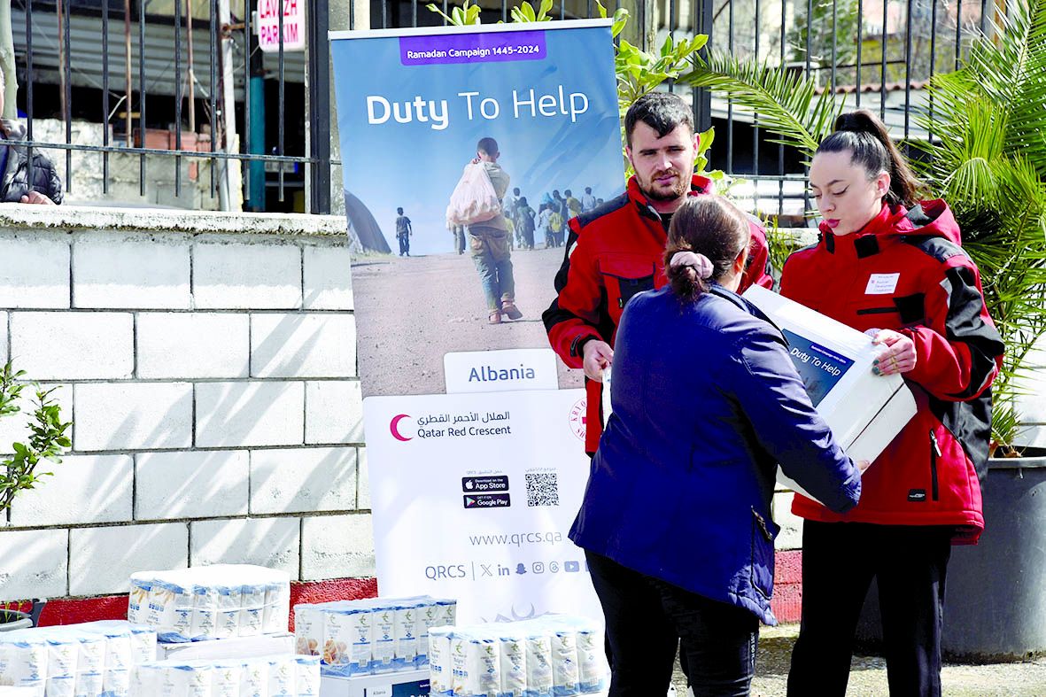 الهلال القطري يعزز الأمن الغذائي للفقراء والنازحين بالعالم