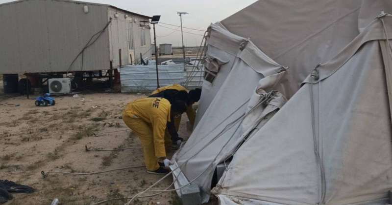 إزالة 40 مخيماً لم تلتزم بالفترة الرسمية للتخييم