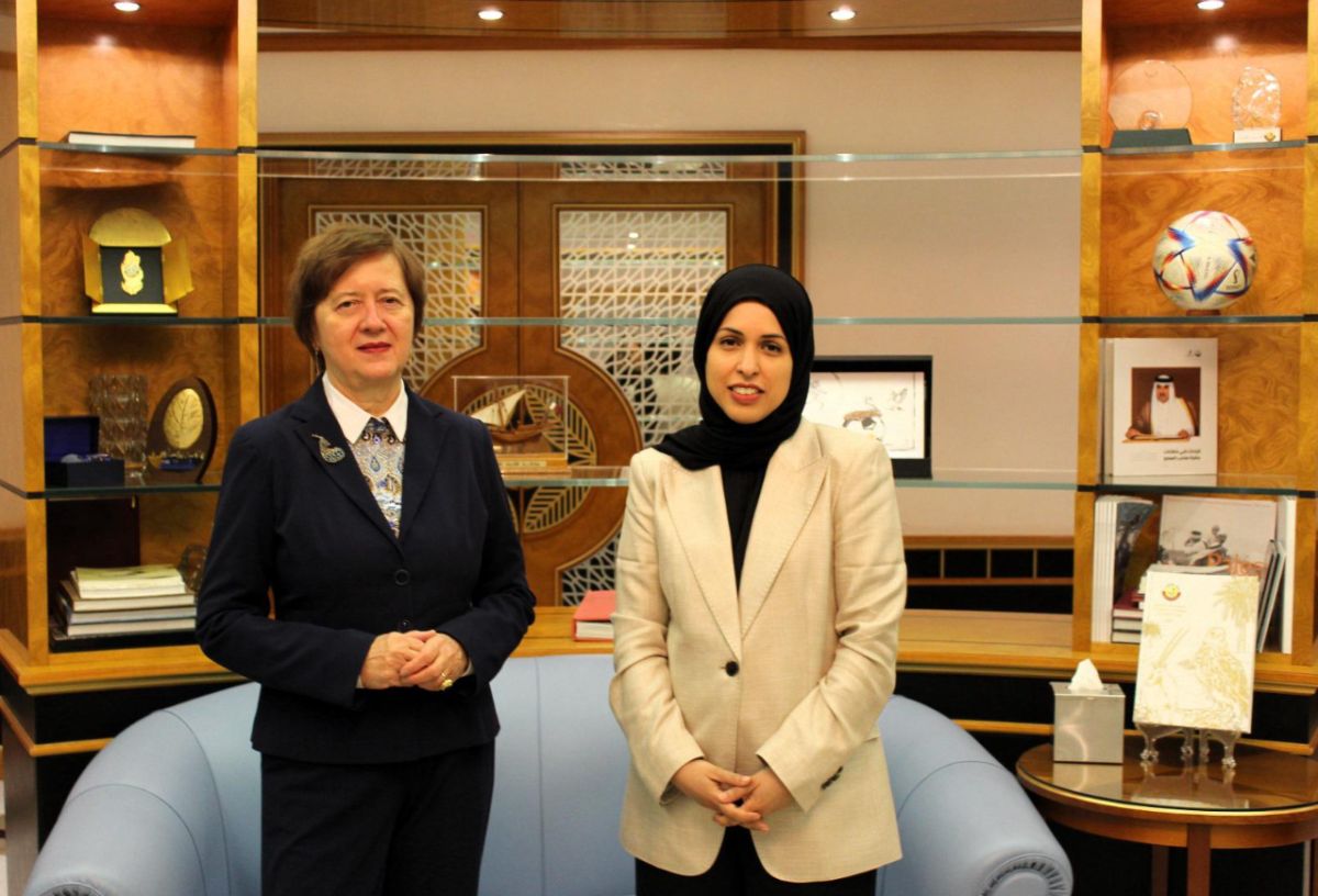 المندوب الدائم لدولة قطر لدى الأمم المتحدة تجتمع مع مسؤولة أممية