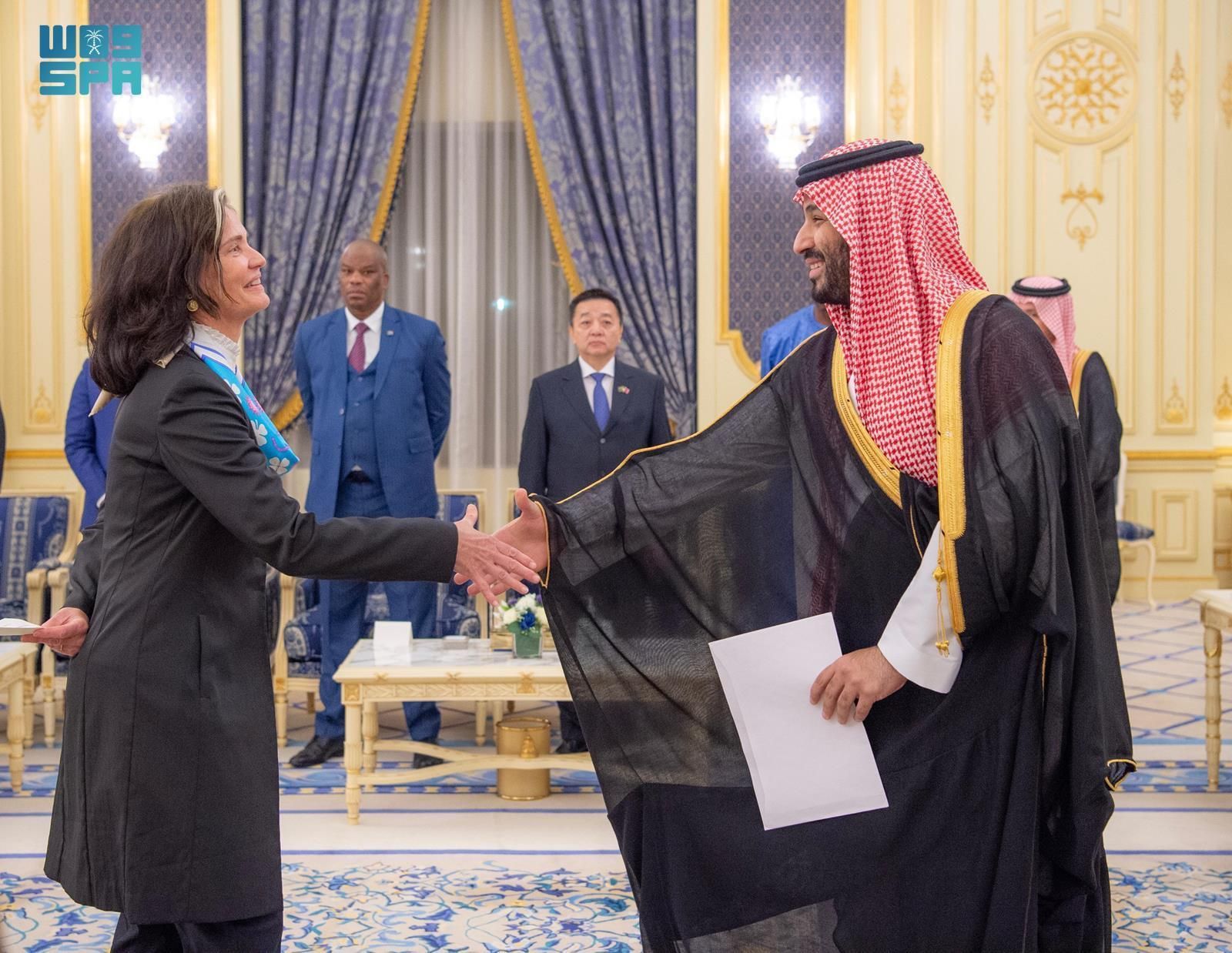 نيابة عن خادم الحرمين الشريفين.. سمو ولي العهد يتسلم أوراق اعتماد السفراء الجدد لعدد من الدول الشقيقة والصديقة المعينين لدى المملكة