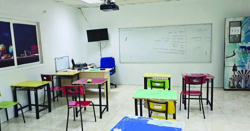 فصل دراسي خلا من طلبته الخميس