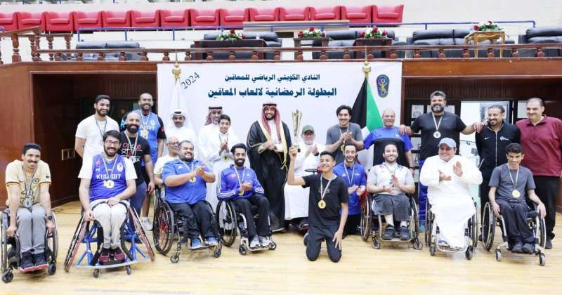 جانب من تكريم اللاعبين الفائزين