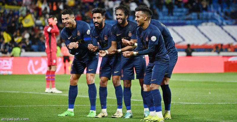 النصر يكرر خماسية الشوط الأول