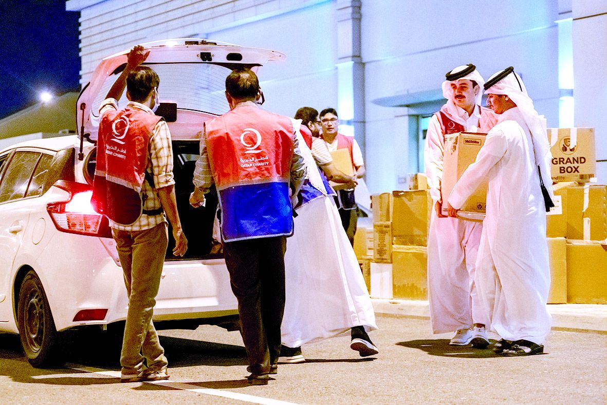 بالشراكة بين «التعليم» وقطر الخيرية.. طلاب المدارس يدعمون «مؤونة رمضان»