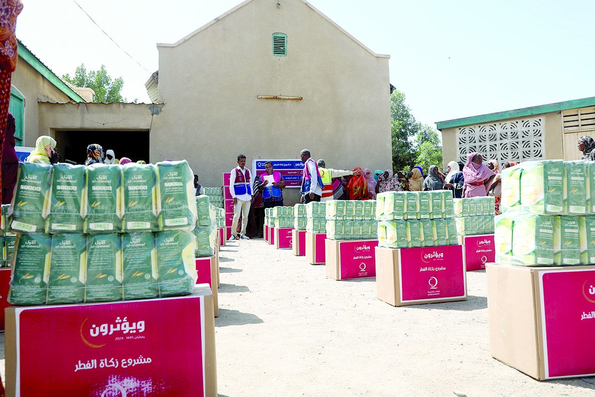 «قطر الخيرية» تواصل توزيع زكاة الفطر في عدة دول