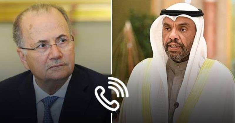 وزير الخارجية يؤكد لرئيس الوزراء الفلسطيني موقف الكويت المبدئي والثابت تجاه القضية الفلسطينية