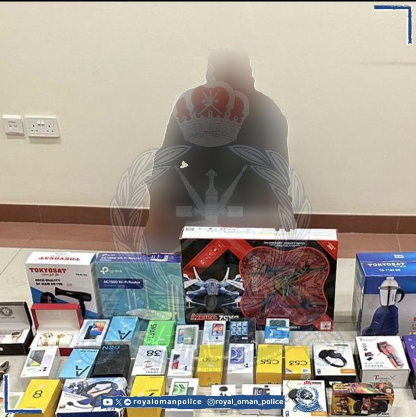 سارق هواتف وأجهزة إلكترونية في قبضة الشرطة