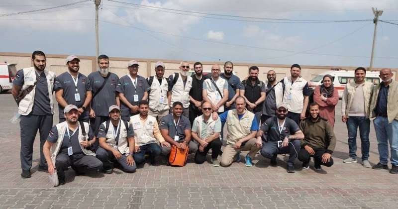 فريق «الكويتية للإغاثة» يختتم مهمته في غزة بعد قيامه بعمليات جراحية ومشاريع غذائية وإيوائية واجتماعية