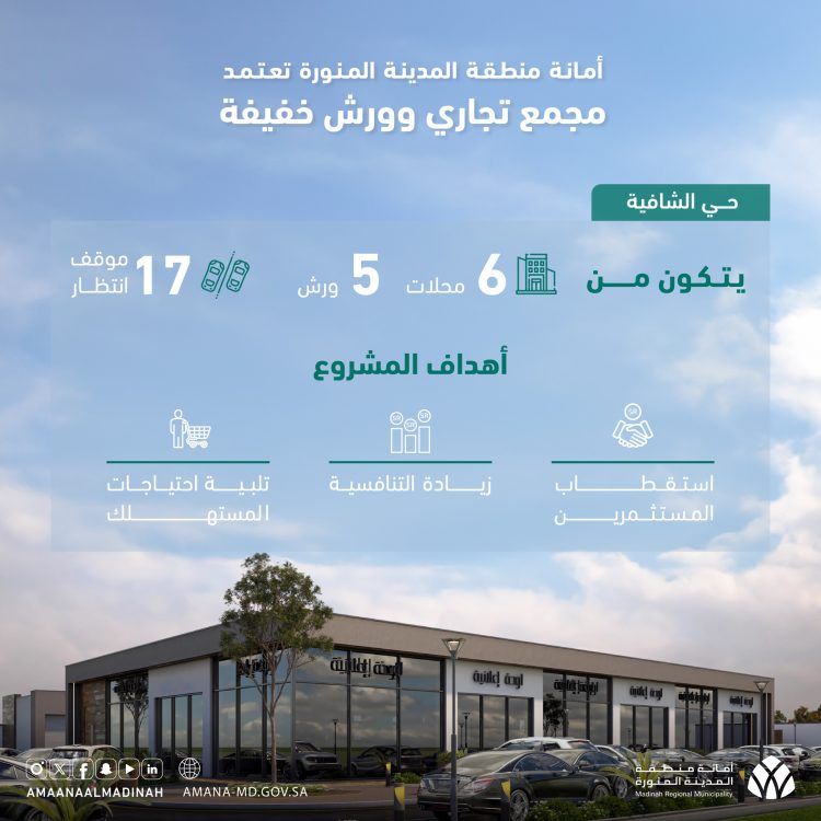 فرحة كبيرة لسكان المدينة المنورة… أمانة المدينة المنورة تعلن تنفيذ اكبر مشروع تجاري في السعودية