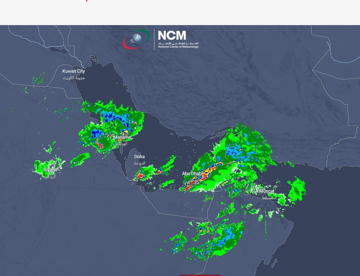 أمطار غير مسبوقة تعم الإمارات