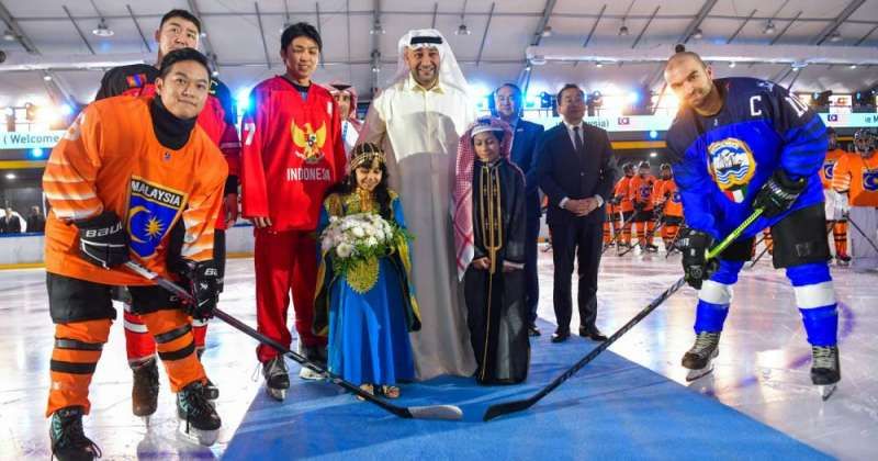 معرفي عقب افتتاح «كأس العالم لهوكي الجليد»: نتمنى نتائج متميزة.. لأبطال الكويت