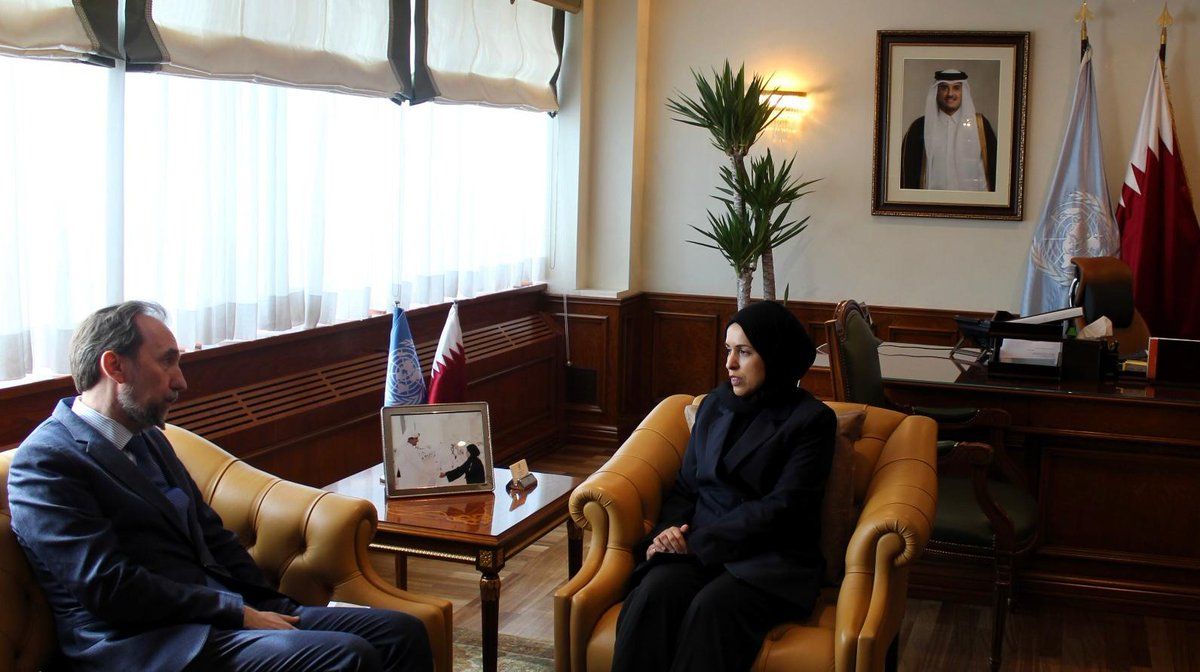 المندوب الدائم لدولة قطر لدى الأمم المتحدة تجتمع مع رئيس معهد السلام الدولي