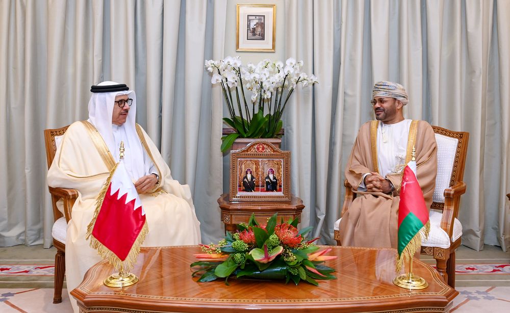 وزير الخارجية يستقبل نظيره البحريني