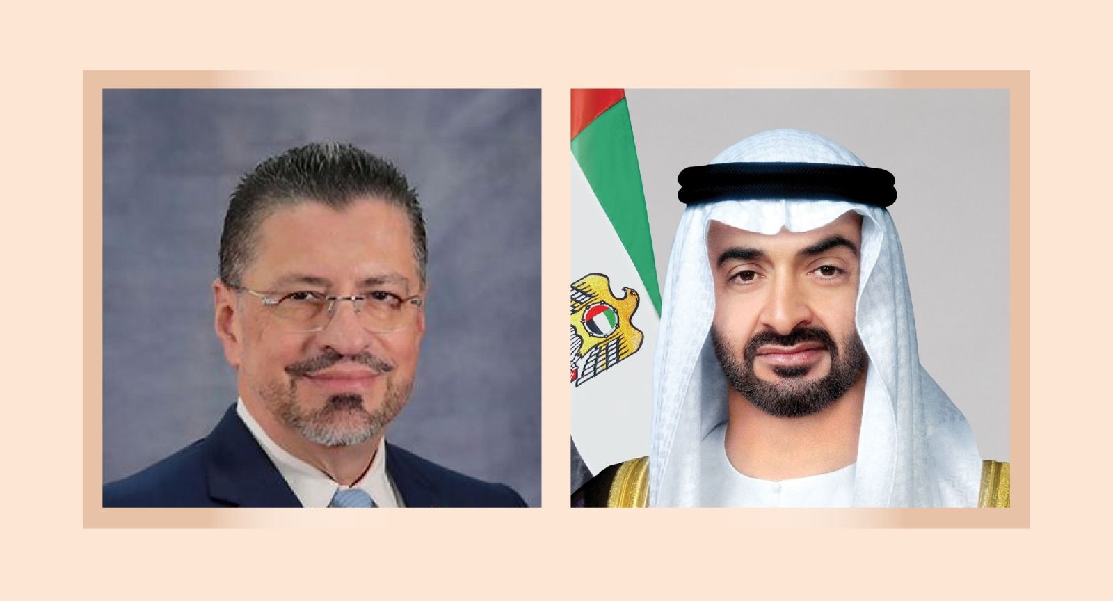 رئيس الدولة ورئيس كوستاريكا يبحثان هاتفيا التعاون بين البلدين في إطار اتفاقية الشراكة الاقتصادية الشاملة