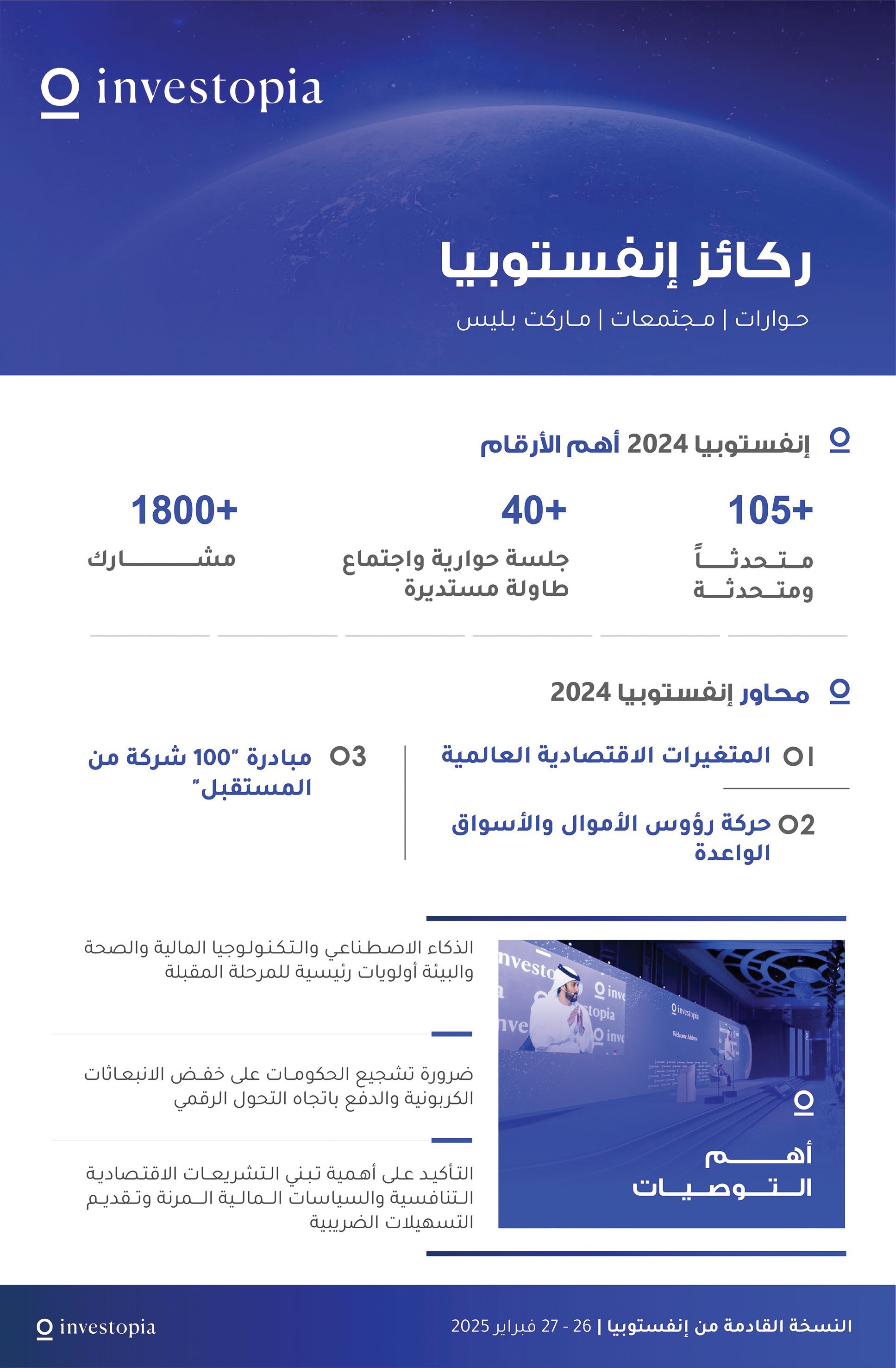 «إنفستوبيا 2024» تؤكد أهمية تحفيز مشروعات الاقتصاد الجديد