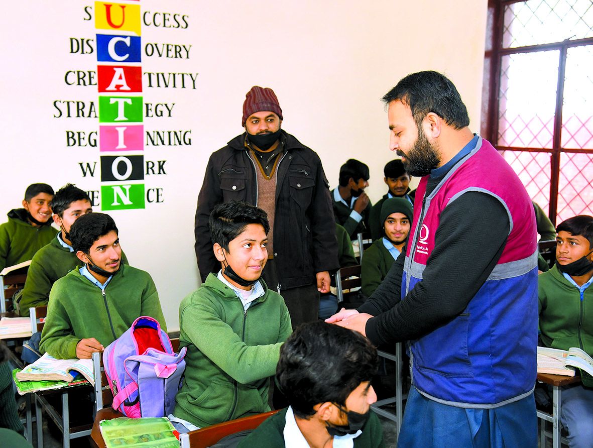 قطر الخيرية تنشئ مدارس في القرى النائية بباكستان