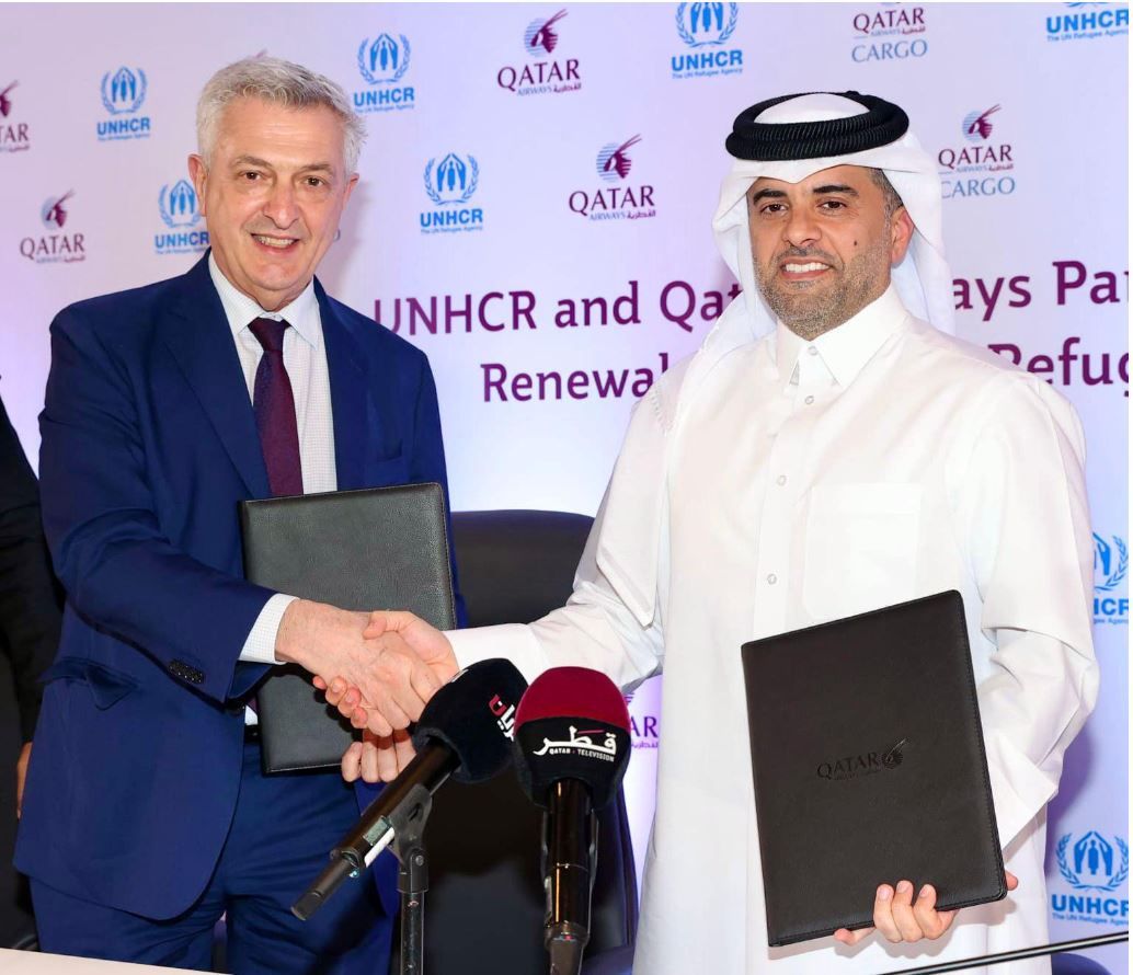 الخطوط الجوية القطرية تجدد شراكتها مع المفوضية السامية للأمم المتحدة لشؤون اللاجئين لدعم المجتمعات المهمشة