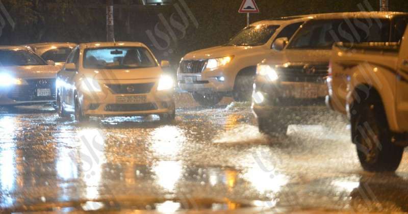أمطار غزيرة في الجهراء